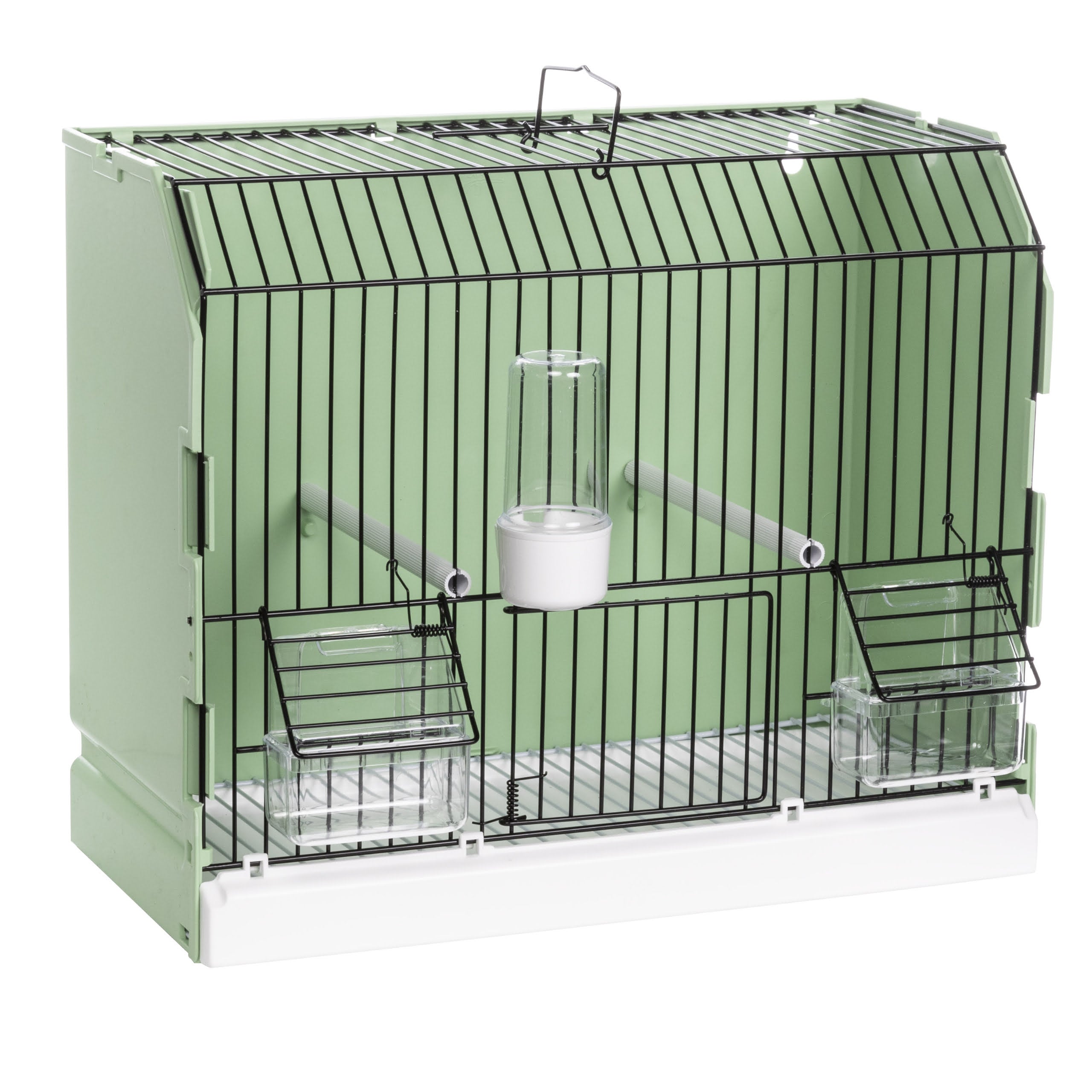 Green show cage with black wire front image 0